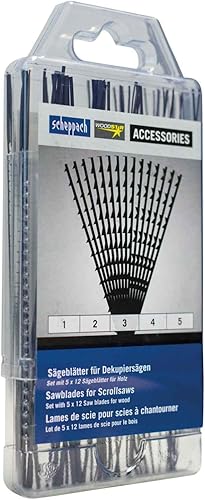 Scheppach Schleifbandset für Dekupiersägen | jeweils 2x Körnung 100/180 / 240 | Länge 130 x 6,4mm | für alle Dekupiersägen mit 127mm Stiftaufnahme | Schleifbänder für Dekupiersägen & Modellbausägen - Cheap-Us