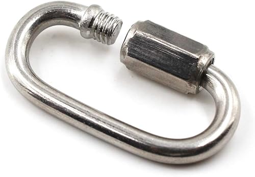 SeeRaphee Edelstahl Kettenglied karabiner schlüsselanhänger mit Verschraubung - Cheap-Us