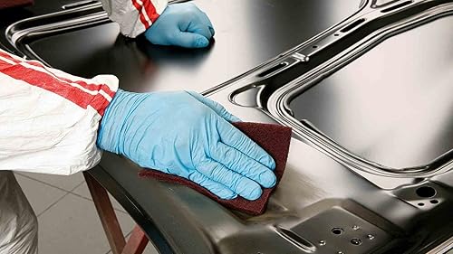 INDASA Web Rolls Schleifvlies 10 Meter - Schleifpads - Schleifvliesrolle - 3 verschiedenen Körnungen - für Holz, Edelstahl, Kunststoff, Möbel, Geländer(Rot (P360 - P500)) - Cheap-Us