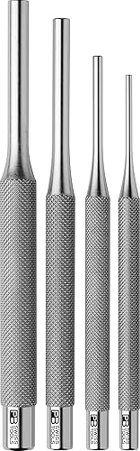 PB Swiss Tools Splintentreiber Set PB 873 | 100% Swiss Made | 4-teiliger (2/3/5/6 mm) gekordelter Splinttreiber Satz für sicheres Aus- oder Durchtreiben von Niete, Stift, Bolzen - Cheap-Us