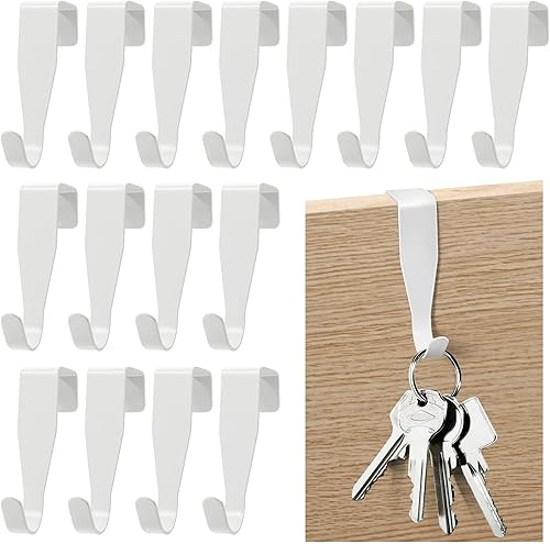 Okoss 16 Stück Fensterhaken Zum Einhängen, Türhaken Fensterhaken Zum Einhängen, Praktische Haken zum Einhängen für Türen, Fenster, Schranktüren und Zimmertüren - Cheap-Us