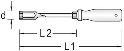 GEDORE 1746766 2133 7 Steckschlüssel mit 3K-Griff 6-kant 7 mm, mmll - Cheap-Us