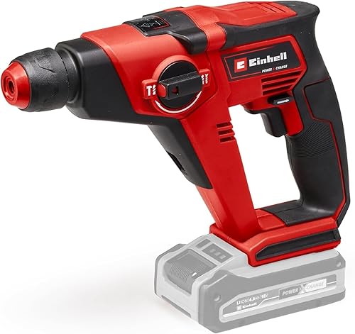 Einhell Akku-Bohrhammer TE-HD 18/12 Li-Solo Power X-Change (Lithium-Ionen, 18 V, 1,3 J, Bohrleistung in Beton 12 mm, SDS-plus-Aufnahme, LED-Licht, ohne Akku und Ladegerät) - Cheap-Us