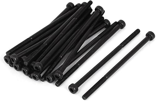 sourcing map 20Stk. Innensechskant Schraube Sockelkopf Machinen Schwarz M3x60mm de - Cheap-Us