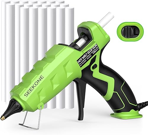 SEEKONE Klebepistole 60/100W Profi Heißklebepistole Dual Power mit 20 Stück Klebesticks Heißklebepistolen für schnelle Industrielle Reparaturen in Haus & Büro und Kunst Handwerk Reparatur DIY - Cheap-Us