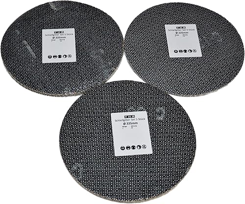 Schleifgitter Ø 225mm Klett 15 Stück 80 100 120 Schleifscheiben für Deckenschleifer Trockenbauschleifer - Cheap-Us