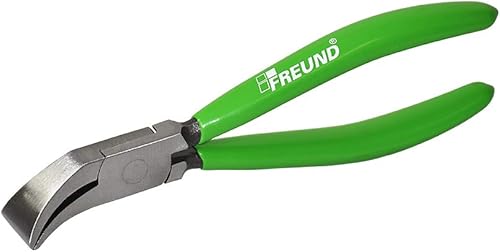 FREUND 01090022 Mini-Falzzange gebogen 45°, Maul 22mm, tauchisolierte Griffe - Cheap-Us