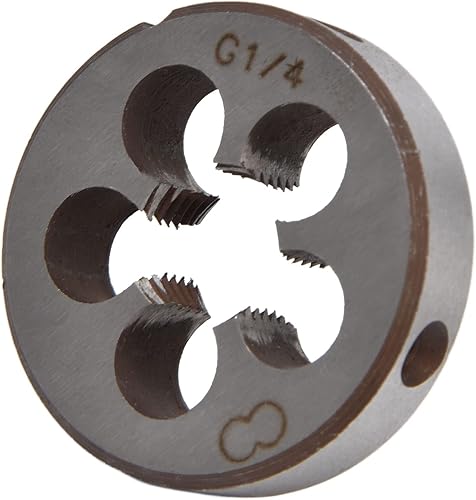 Gewindeschneideisen, genaue G1/4 Gewindeschneideisen mit starker Zähigkeit, 5 Chiplöcher zum Austausch - Cheap-Us