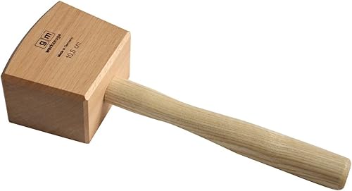 GM Schreinerklüpfel 10,5 cm Gr.1, Klüpfel Holzhammer aus Rotbuchenholz GM - Qualität - Cheap-Us