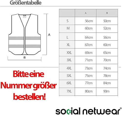 Warnweste/Sicherheitsweste in verschiedenen Farben - personalisiert | IHR Logo - IHR Text | farbig bedruckbar mit Text und/oder Logo - Cheap-Us