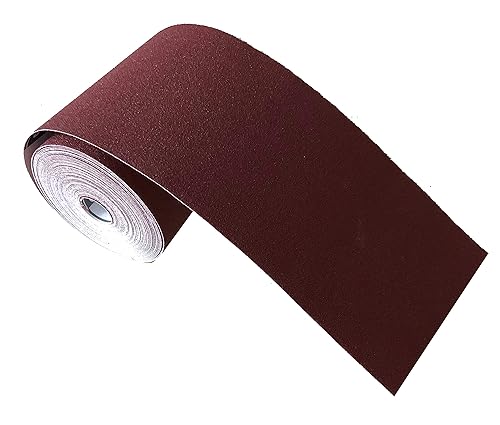Schleifpapier-Rolle │ 115 mm x 10 m │ Korn 80 │ Korund │ Für Metall- und Holzarbeiten │ Flexibel und langlebig - Cheap-Us