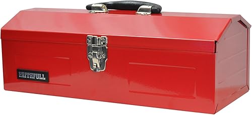 Faithfull TBB16 Werkzeugbox aus Metall, Scheunenform, 42 cm - Cheap-Us