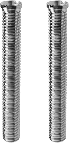 SG Store 2 Stück Küchenspüle Korbschraube, 90 Mm, Waschbecken Verlängerter Bolzen Schraube, M12-Siebverschlussschraube, Spülbecken-Befestigungszubehör für Waschbecken-Siebverschlussstopfen, Silber - Cheap-Us