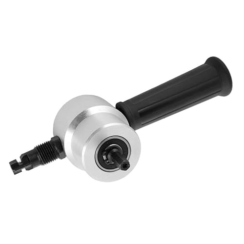 Doppelkopf-Blechschneider 160A, Doppelkopf-Metallschneidwerkzeug-Bohrmaschine, 360 ° drehbarer Schneidkopf-Knabber-Sägeschneider, mit Demontageschlüssel. - Cheap-Us