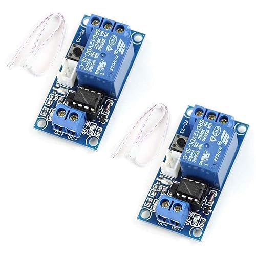 Hailege 2pcs 12V Single Button Bistable Selbstverriegelndes Relaismodul Ein-Knopf Ein-Knopf zum Starten und Stoppen Selbstsicherndes Relaismodul - Cheap-Us