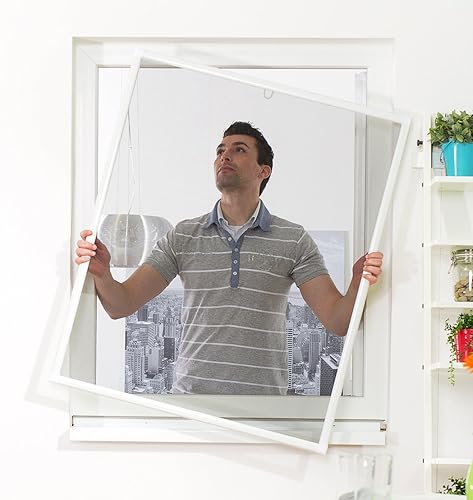 Culex 101550201-VH Fensterfliegengitter Basic 100x120cm weiß - Cheap-Us