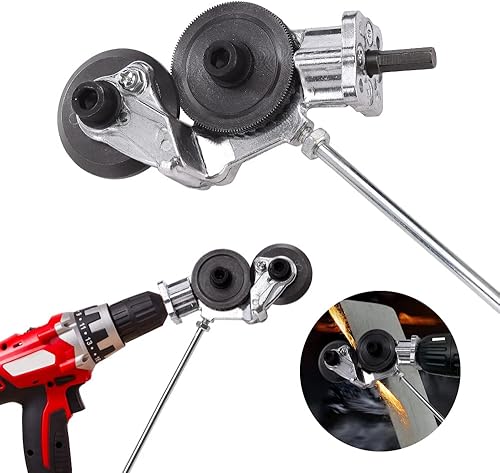 Elektrischer Bohrplattenschneider,Metallknabber-Bohraufsatz mit Adapter,lektrischer Bohrmaschinen Plattenschneider,Blechmesser zum Schneiden von Eisen, Weißblech, Stahl, Kupfer, Aluminium - Cheap-Us