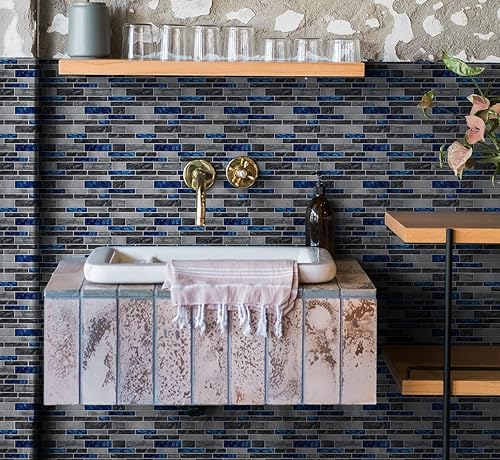 Art3d Wandfliese zum Abziehen und Aufkleben für Küchenrückwand, 30 x 30 cm, 10 Fliesen - Cheap-Us