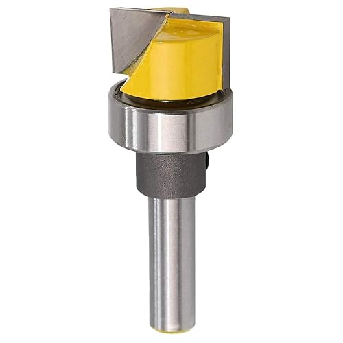 Saipor 8mm Schaft Bündigfräser Kugellager Oben Bodenreinigung Holz Fräser Planfräser Hobelfräser Reinigungsfräser Bottom Bearing Flush Router Bit Oberfräser Fräser für Holzbearbeitung Fräswerkzeuge - Cheap-Us