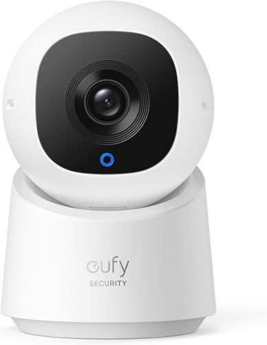 eufy Security Indoor Cam C210, 1080p Überwachungskamera Innen, WLAN, Schwenkbar, 360-Grad Kameraüberwachung Innen, mit Nachtsicht, KI für Personen, Haustiere & Bewegungsverfolgung, Indoor Kamera - Cheap-Us