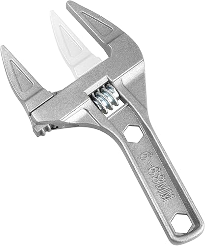 Elezenioc Schraubenschlüssel 6–68mm Verstellbar Rollgabelschlüssel Einmaulschlüssel Rohrzange aus Aluminiumlegierung 20CM Länge - Cheap-Us