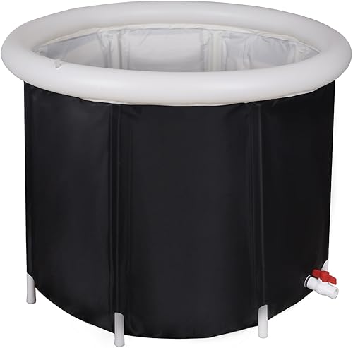 Sinbide Eisbadewanne, faltbare aufblasbare Badewanne, Fitness/Rehabilitation Eisbadewanne für Sportler, Eisbadewanne für Kryotherapie, für den Innen- und Außenbereich (85x68 cm) - Cheap-Us