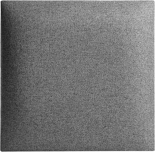 softwalls Wandkissen Webstoff mit 50mm Polsterung - Bett Kopfteil Wandpolster - Wandverkleidung - Wandpaneele | 60 x 30 Grau - Cheap-Us