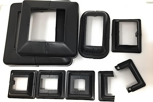 1x Abdeck Rosette eckig Rechteckrohre Quadratrohre Abdeckrosette B Qualität nach Auswahl 1 x Masse Innenmasse (100x100) - Cheap-Us