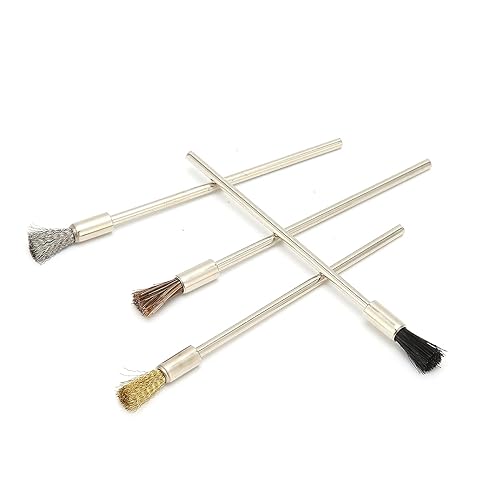 Mini-Drahtbürsten-Set, Edelstahl-Drahtbürste, Mini-DrahtbürsteBohrer, Breite Anwendung Schmutz Entfernen Schmale Bereiche Schmuck Miniatur Elektronische Instrumente - Cheap-Us