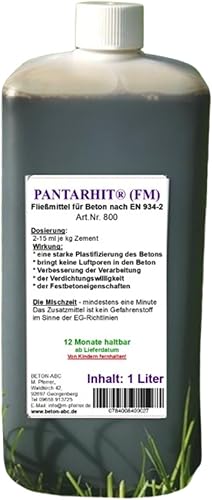 Pantarhit FM-Fliessmittel Betonverflüssiger Plastifizierer - 1Liter - Cheap-Us