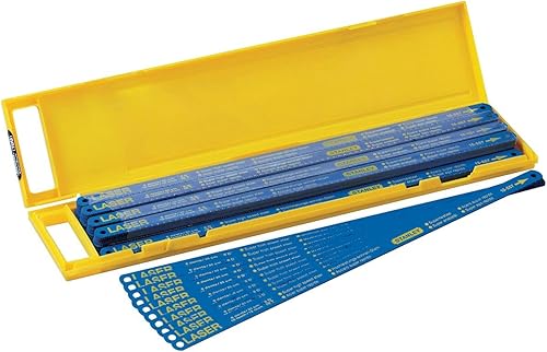 Stanley HSS-Molybdän Bi-Metall Metallsägeblatt (24 Zähne/Inch, 300 mm Länge, 5 Stück auf Karte) 2-15-558 - Cheap-Us