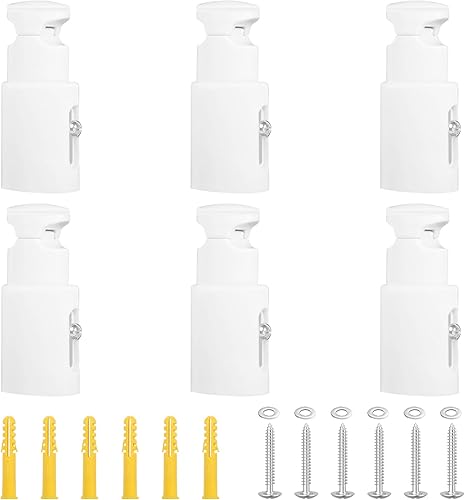 6 Stück Heizkörper Halterung Heizkörperkonsole Badheizkörper Handtuchhalter Heizkörper Badezimmer Halterung für Gerade und Gebogene Badezimmerheizkörper (Weiß) - Cheap-Us