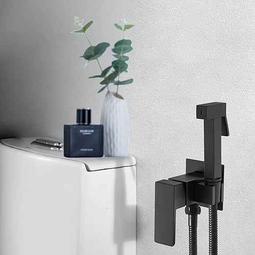 ESOP Bidet Handbrause Toilette Chrom Messing Bidet Handbrause Sprayer für Bidet Armaturen WC, Bidet Brause Sprayer Kit Warmes und Kaltes Wasser Hand Bidet Sprayer mit 1.5m Brauseschlauch - Cheap-Us