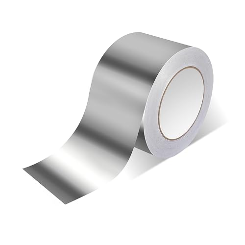 CUINIUNAID Aluminium Klebeband 75mm X 50m Alu Klebeband Hitzebeständiges Klebeband Selbstklebend Wasserdichtes Klebeband zum Versiegeln Reparieren und Isolieren - Cheap-Us