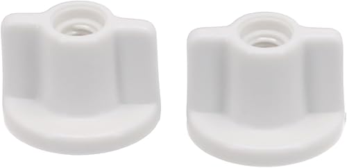 Zuverlässige 6 mm Schraubenmutter für WC-Deckel, Ersatzteil, 2 Stück, Weiß - Cheap-Us