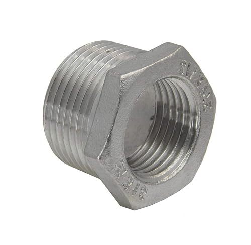 Hochdruck Reduziernippel M 22 x 1,5 (AG) - G 3/8' (IG), Stahl verzinkt 250 bar - Cheap-Us