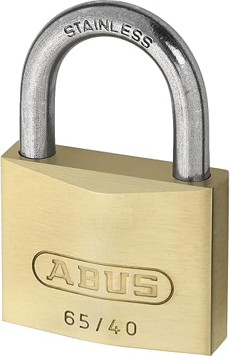 ABUS Vorhängeschloss Messing 65/30BH60 gl.-6304 - gleichschließend + hoher Bügel - Messing-Schlosskörper - gehärteter Stahlbügel - ABUS-Sicherheitslevel 4 - Cheap-Us