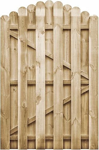 MUSEVANE Gartentor Imprägniertes Kiefernholz 100 x 150 cm - Cheap-Us