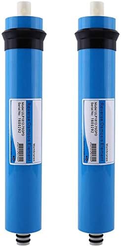 2Pcs Umkehrosmoseteile Wasserfiltermembran, RO-Membran-Umkehrosmose Wasserfilter 75gdp Austausch Membran-Wasserfilters passt unter Waschbecken ROTrinkwasser-Reinigungssystem Universell Kompatibe - Cheap-Us