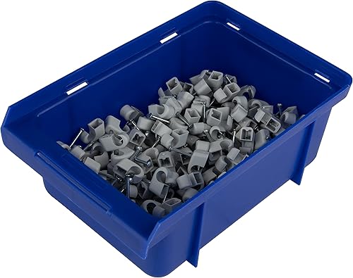 REV Expressschellen, 200 St. Nagelschellen -Kabelschellen, 7-11mm, grau - Cheap-Us