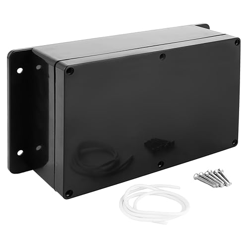 YAYODS Abzweigdose Schwarz - 23x15x8,5 cm Gehäuse Elektronik - Abzweigkasten Aufputz mit festem Ohr - Anschlussdose Wasserdicht IP67 - ABS Kunststoff Verteilerdose Aufputz - Verteilerdose Schwarz - Cheap-Us