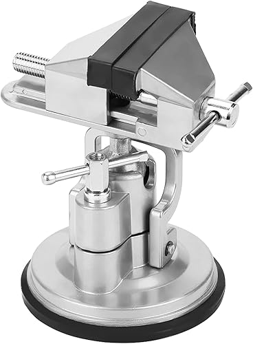 Tisch Schraubstock, Mini Tischklemme Kleine Werkbank Schraubstock Saugnapf schraubstock 360 °Drehbar Tischschraubstock für Werkbank Reparaturen Modellierung Löten und DIY Basteln - Cheap-Us