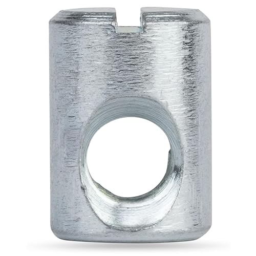 Spare Hardware Parts Kreuzdübel Zylindermutterhülse | 16 Stück | M6 | Stahl | ISO Metric | Klasse 3B | Kreuz | Rund | Rechtshänder | Vollgewinde | Verzinkt | Kreuzdübel Zylindermutterhülse - Cheap-Us