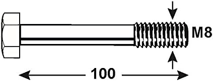 Connex Sechskantschrauben M12 x 120 mm, DIN 931, 1000 g, verzinkt, KL4082120 - Cheap-Us