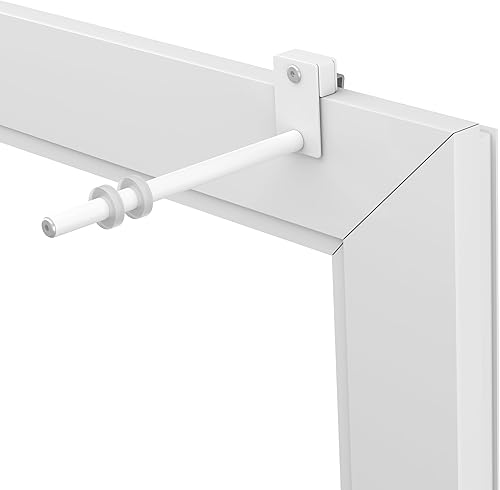 MDCASA Fensterhaken zum Einhängen, weiß I Verstellbarer Fensterhaken (12-20mm) I Praktischer Klemmträger für alle gängigen Fensterrahmen geeignet - Cheap-Us