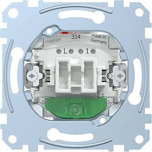 Schneider Electric Merten MEG3106-0000 - Ausschalter, Wechselschalter, Kontrollschalter-Einsatz,Steckklemmen;LED Beleuchtungs-Module - Unterputz zum Einbau von Schalter und Steckdose - Cheap-Us