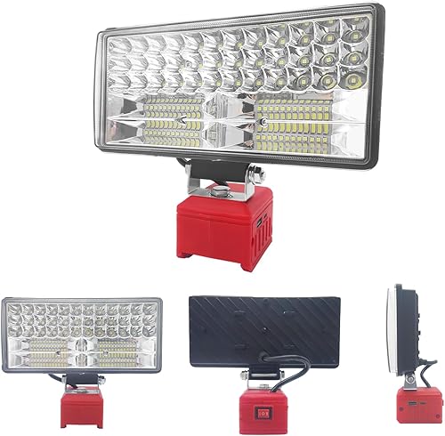 Akku Lampe für Einhell 18V Akku 90W Kabellose Arbeitsleuchte,5400LM Led Arbeitsleuchte,Strahler Tragbares Flutlichter Baustellen Lampe,Akku Scheinwerfer mit Typ C und USB Für Camping, Notfall - Cheap-Us