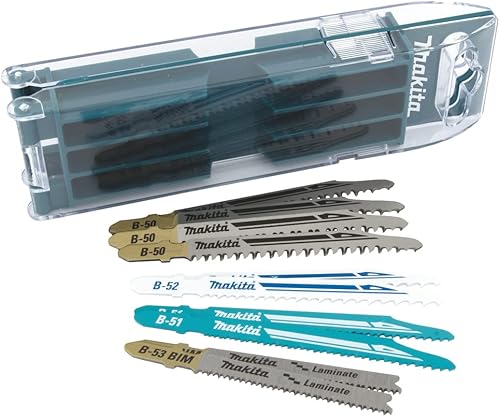 Makita B-44426 Stichsägeblatt-Set B 10-teilig mit Aufbewahrungsbox, ideal für Schnitte in Holz, Metall und Kunststoff - Cheap-Us