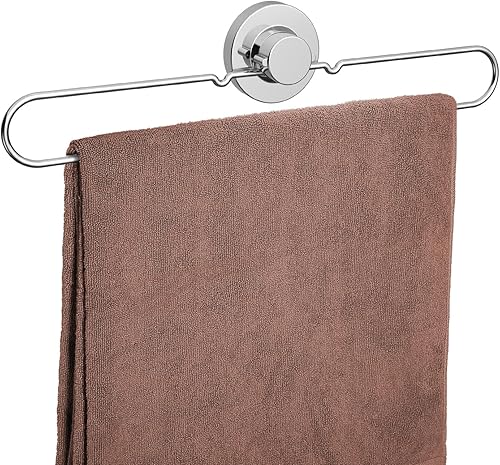 Poywaze Saugnapf Handtuchring, Handtuchhalter ohne Bohren, Handtuchhalter aus Edelstahl zur Aufbewahrung in Bad und Küche - Cheap-Us