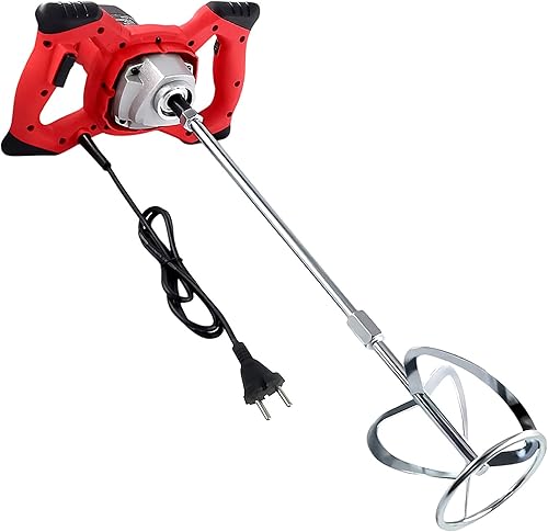 BriSunshine Mörtelrührer Rührwerk (2100W, 0-800r/min Drehzahl, 6 einstellbaren Geschwindigkeiten, Arretierbarer Schalter), Rührgerät Mörtel für Industrie und Haushalt - Cheap-Us